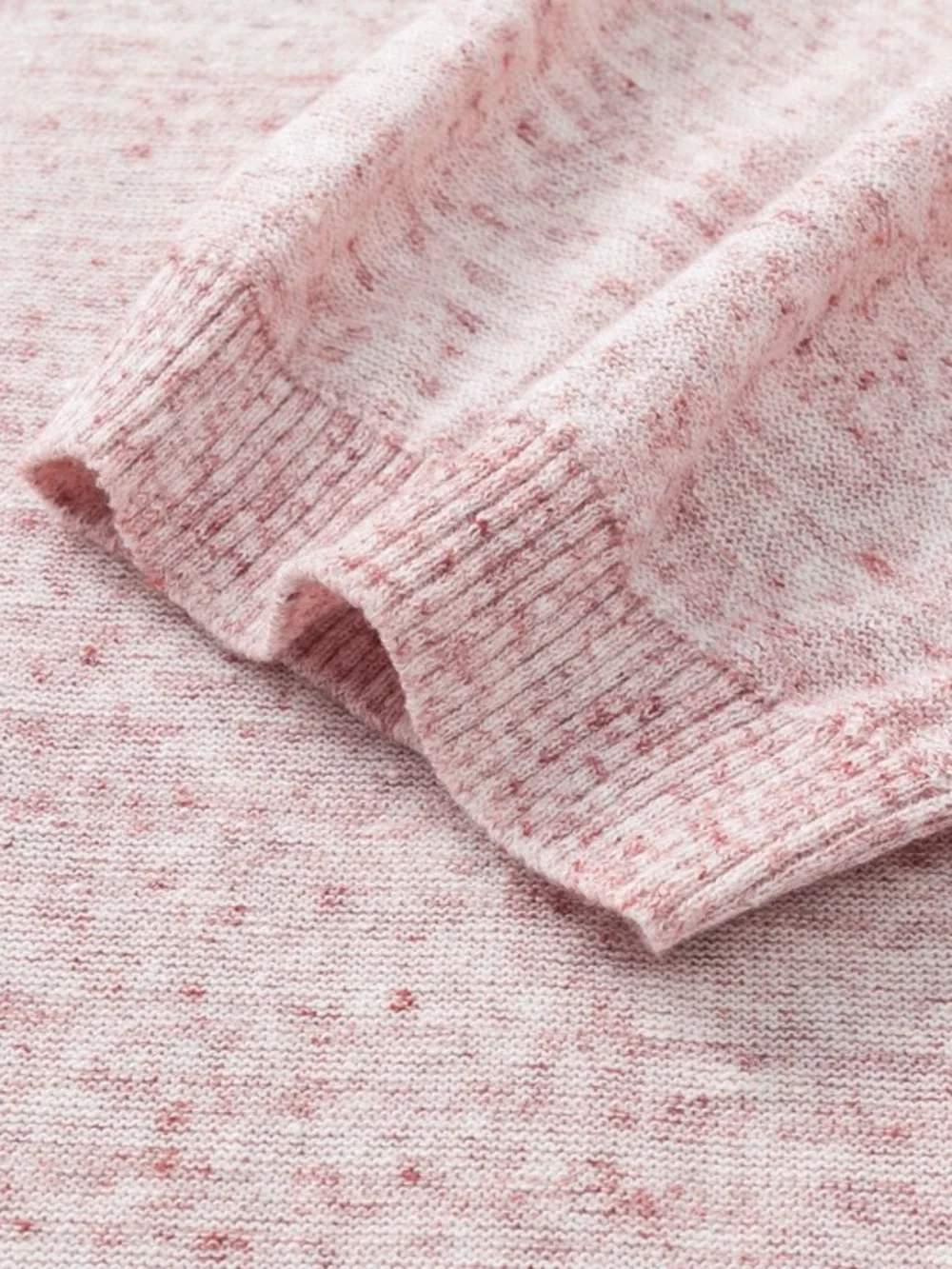 Loro Piana Blush Pink Short-Sleeve Crewneck Sweater